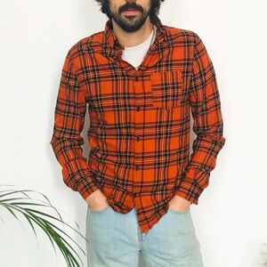 H&M‎ Divided Orange Flannel XS